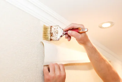 Pose de papier peint à Ronnet — revêtements muraux et toiles de verre